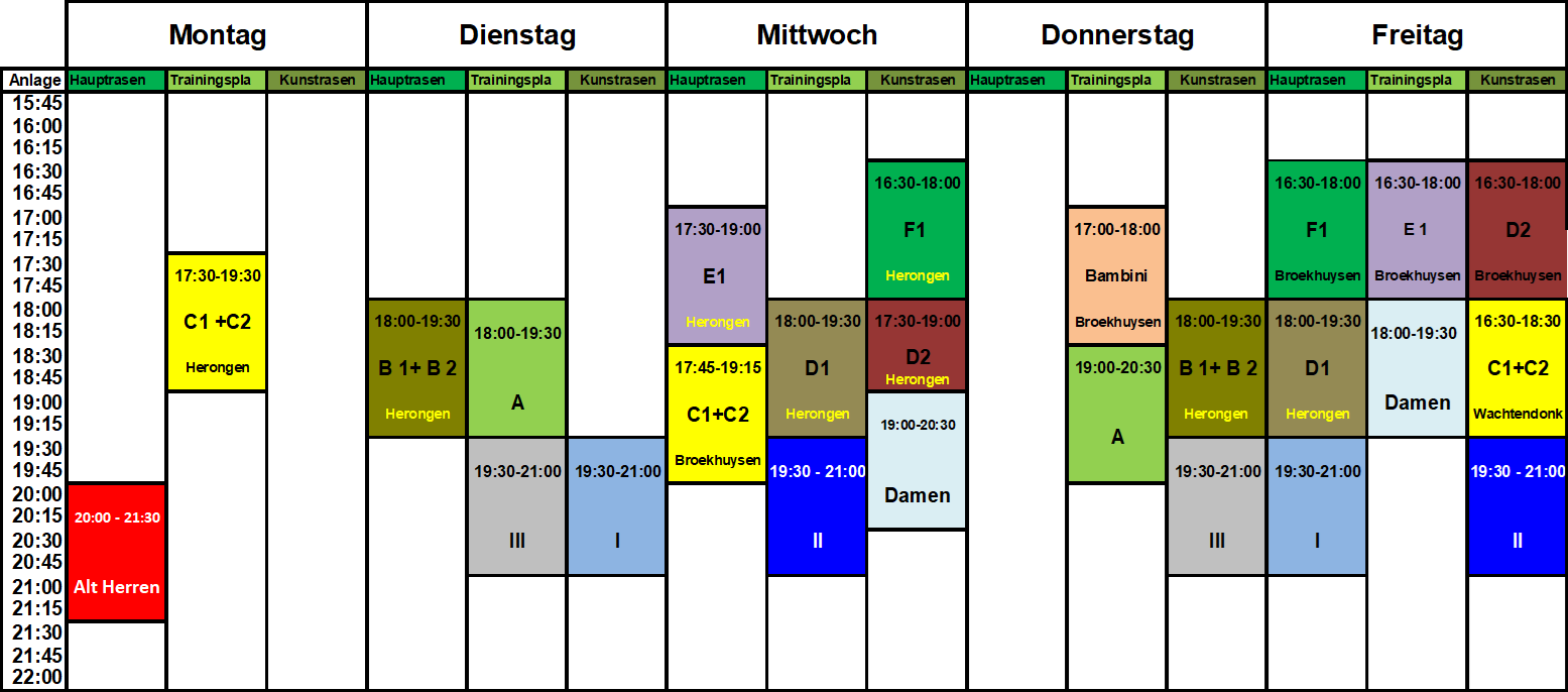 Trainingsplan 2025/26